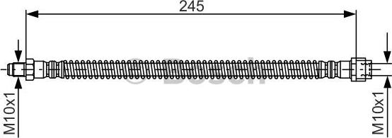 BOSCH 1 987 476 950 - Гальмівний шланг autozip.com.ua