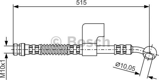 BOSCH 1 987 476 900 - Гальмівний шланг autozip.com.ua