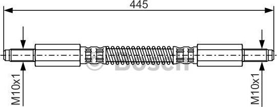 BOSCH 1 987 476 925 - Гальмівний шланг autozip.com.ua