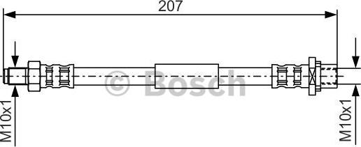 BOSCH 1 987 476 974 - Гальмівний шланг autozip.com.ua
