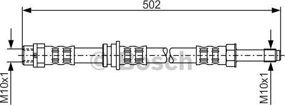 BOSCH 1 987 476 971 - Гальмівний шланг autozip.com.ua