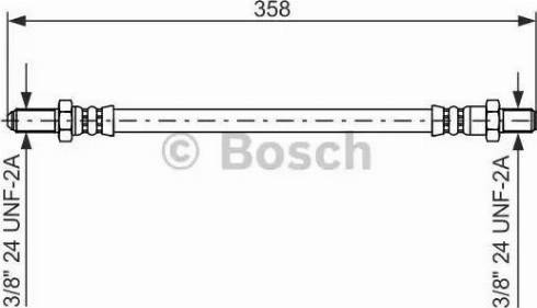 BOSCH 1 987 476 480 - Гальмівний шланг autozip.com.ua