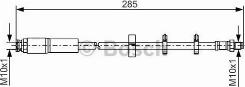 BOSCH 1 987 476 428 - Гальмівний шланг autozip.com.ua