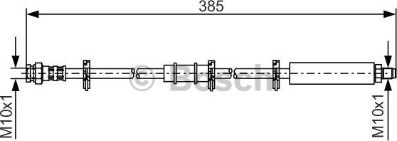 BOSCH 1 987 476 548 - Гальмівний шланг autozip.com.ua