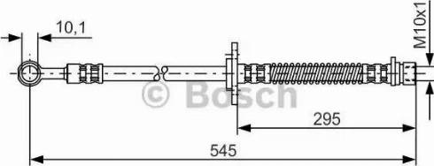 BOSCH 1 987 476 589 - Гальмівний шланг autozip.com.ua