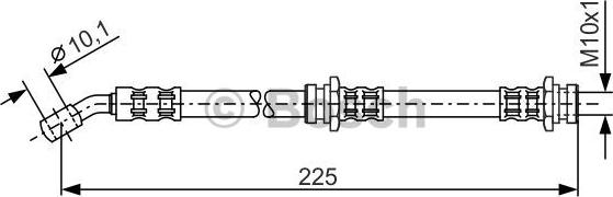 BOSCH 1 987 476 655 - Гальмівний шланг autozip.com.ua