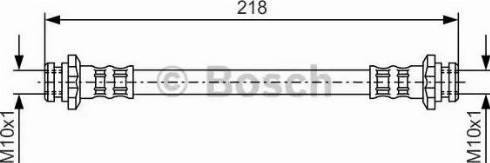 BOSCH 1 987 476 663 - Гальмівний шланг autozip.com.ua