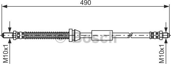 BOSCH 1 987 476 607 - Гальмівний шланг autozip.com.ua