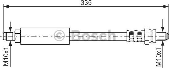 BOSCH 1 987 476 627 - Гальмівний шланг autozip.com.ua