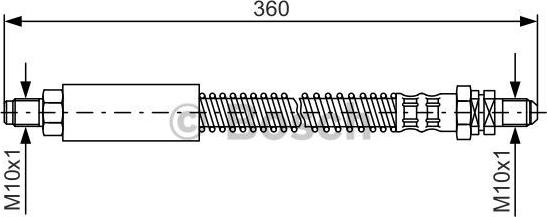BOSCH 1 987 476 094 - Гальмівний шланг autozip.com.ua