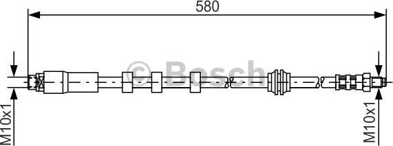 BOSCH 1 987 476 093 - Тормозний шланг autozip.com.ua