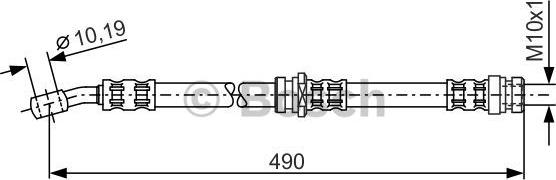 BOSCH 1 987 476 076 - Гальмівний шланг autozip.com.ua