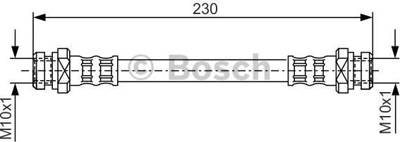 BOSCH 1 987 476 195 - Гальмівний шланг autozip.com.ua