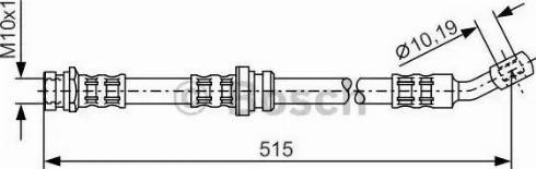 BOSCH 1 987 476 147 - Гальмівний шланг autozip.com.ua