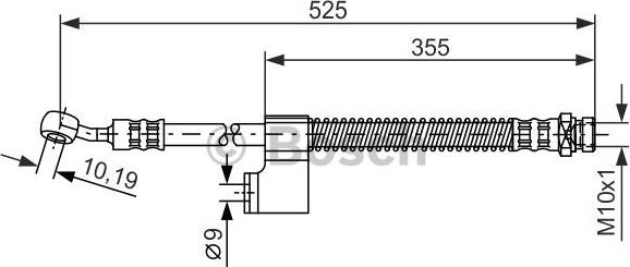 BOSCH 1 987 476 189 - Гальмівний шланг autozip.com.ua