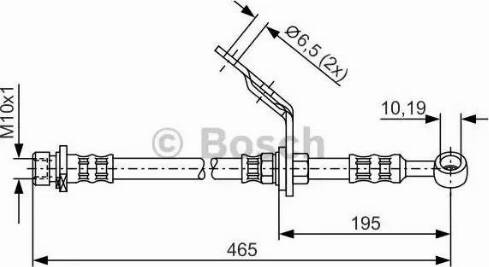 BOSCH 1 987 476 186 - Гальмівний шланг autozip.com.ua