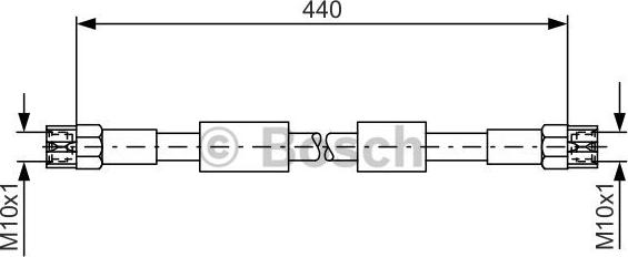 BOSCH 1 987 476 139 - Гальмівний шланг autozip.com.ua