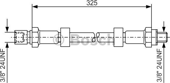 BOSCH 1 987 476 130 - Гальмівний шланг autozip.com.ua