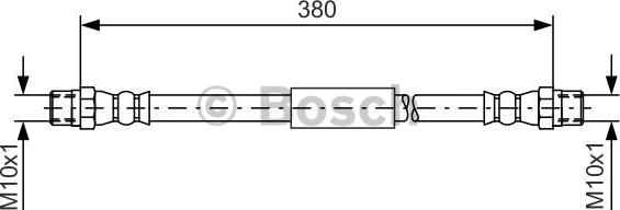 BOSCH 1 987 476 138 - Гальмівний шланг autozip.com.ua