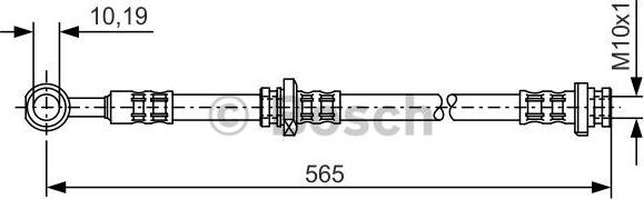 BOSCH 1 987 476 133 - Гальмівний шланг autozip.com.ua