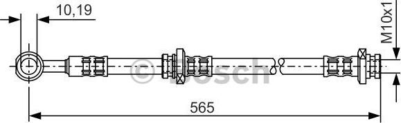 BOSCH 1 987 476 132 - Гальмівний шланг autozip.com.ua