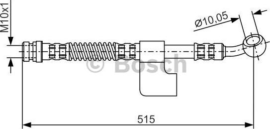 BOSCH 1 987 476 899 - Гальмівний шланг autozip.com.ua