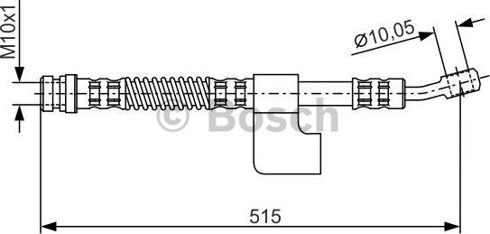 BOSCH 1 987 476 897 - Гальмівний шланг autozip.com.ua