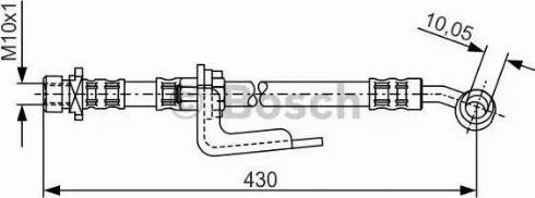 BOSCH 1 987 476 848 - Гальмівний шланг autozip.com.ua