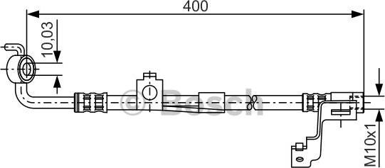 BOSCH 1 987 476 815 - Гальмівний шланг autozip.com.ua