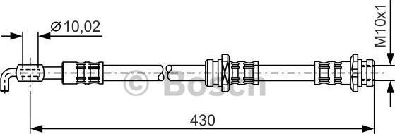 BOSCH 1 987 476 342 - Гальмівний шланг autozip.com.ua