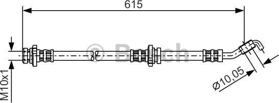 BOSCH 1 987 476 363 - Гальмівний шланг autozip.com.ua