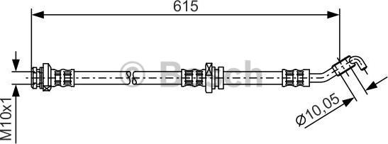 BOSCH 1 987 476 362 - Гальмівний шланг autozip.com.ua