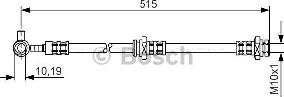 BOSCH 1 987 476 376 - Гальмівний шланг autozip.com.ua