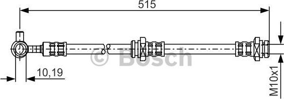 BOSCH 1 987 476 378 - Гальмівний шланг autozip.com.ua