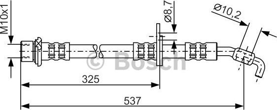 BOSCH 1 987 476 782 - Гальмівний шланг autozip.com.ua