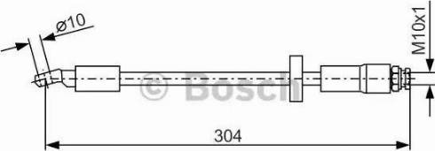 BOSCH 1 987 476 739 - Гальмівний шланг autozip.com.ua