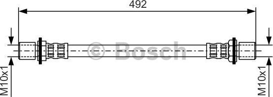 BOSCH 1 987 476 721 - Гальмівний шланг autozip.com.ua