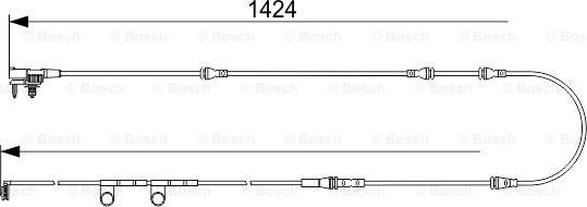 BOSCH 1 987 473 563 - Сигналізатор, знос гальмівних колодок autozip.com.ua