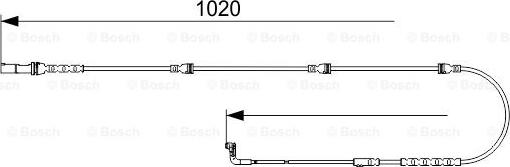 BOSCH 1 987 473 567 - Сигналізатор, знос гальмівних колодок autozip.com.ua