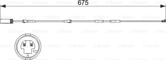 BOSCH 1 987 473 516 - Сигналізатор, знос гальмівних колодок autozip.com.ua