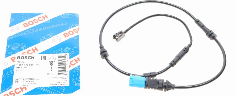 BOSCH 1 987 473 616 - Сигналізатор, знос гальмівних колодок autozip.com.ua