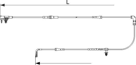 BOSCH 1 987 473 628 - Сигналізатор, знос гальмівних колодок autozip.com.ua