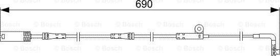 BOSCH 1 987 473 046 - Сигналізатор, знос гальмівних колодок autozip.com.ua