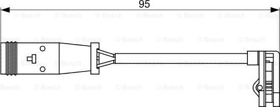 BOSCH 1 987 473 036 - Сигналізатор, знос гальмівних колодок autozip.com.ua