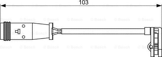 BOSCH 1 987 473 037 - Датчик износа колодок пр-во Bosch autozip.com.ua
