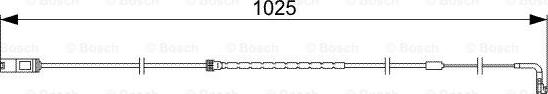 BOSCH 1 987 473 026 - Сигналізатор, знос гальмівних колодок autozip.com.ua
