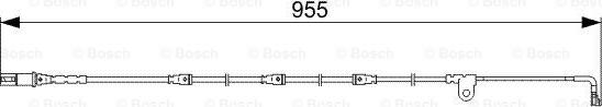 BOSCH 1 987 473 028 - Сигналізатор, знос гальмівних колодок autozip.com.ua