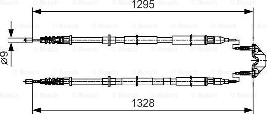 BOSCH 1 987 477 908 - Трос, гальмівна система autozip.com.ua