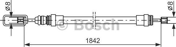 BOSCH 1 987 477 422 - Трос, гальмівна система autozip.com.ua