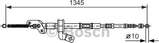 BOSCH 1 987 477 547 - Трос, гальмівна система autozip.com.ua